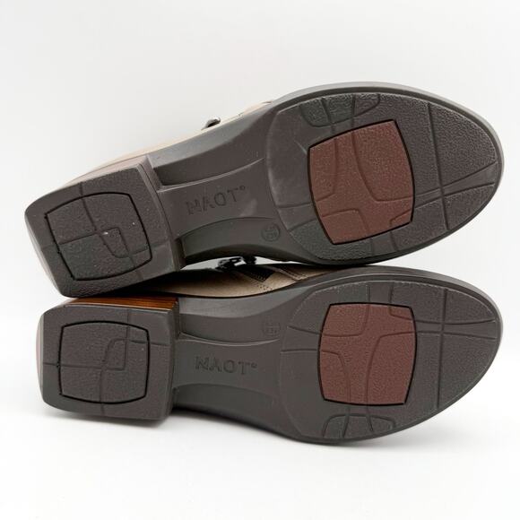 Naot Womens Autan Shoes EU 35 US 4M Gray Leather Flats Slip On Loafers - Picture 11 of 12